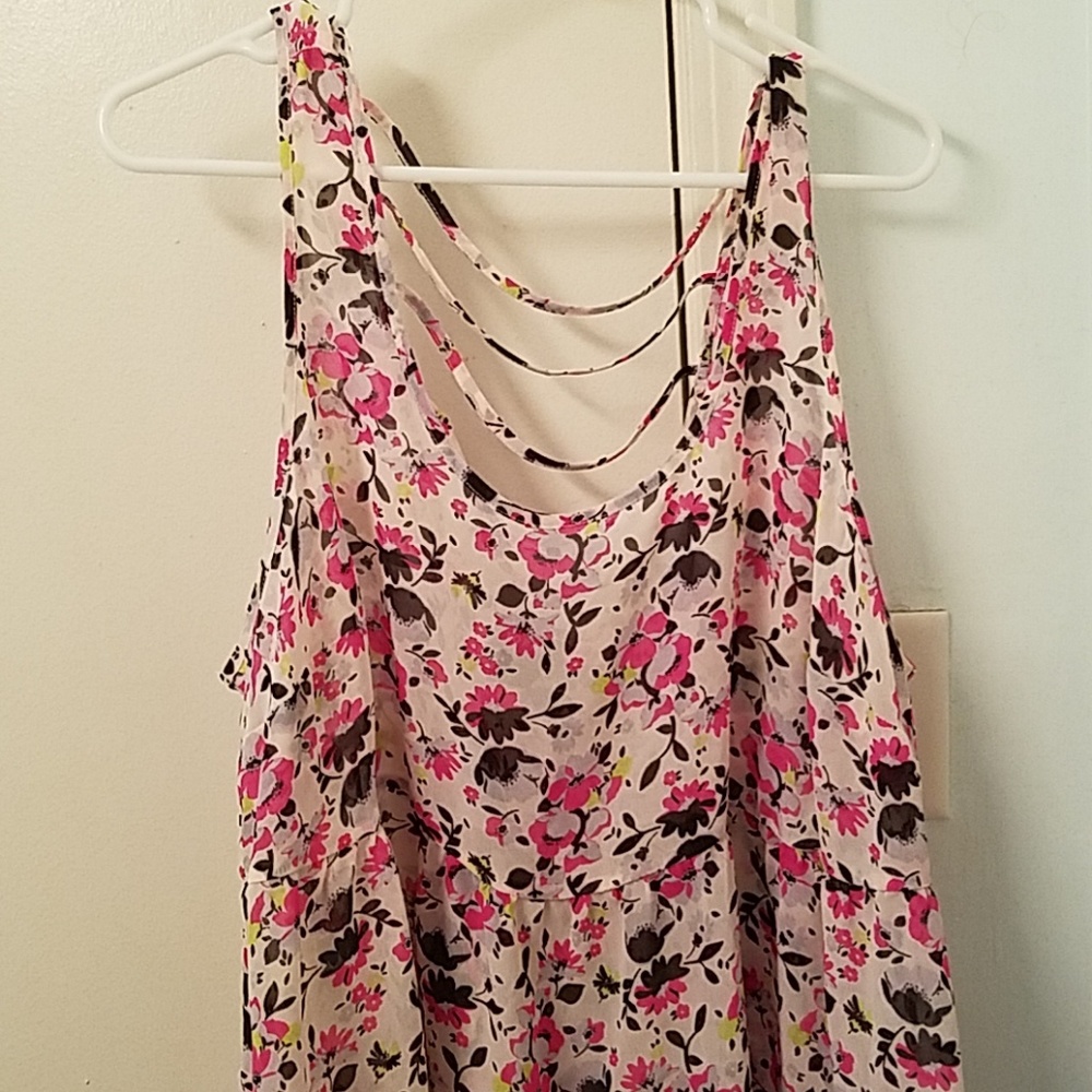 Torrid sheer floral tank 2X